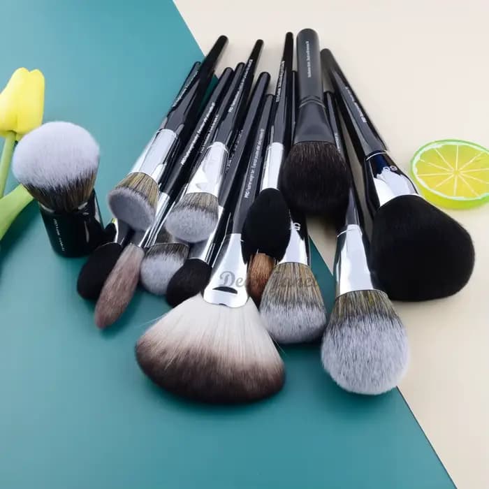 S série Pro pinceaux de maquillage poudre ventilateur fond de teint fard à joues mettre en évidence pinceau