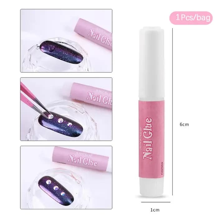 Ensemble de colle à ongles Super forte pour faux ongles