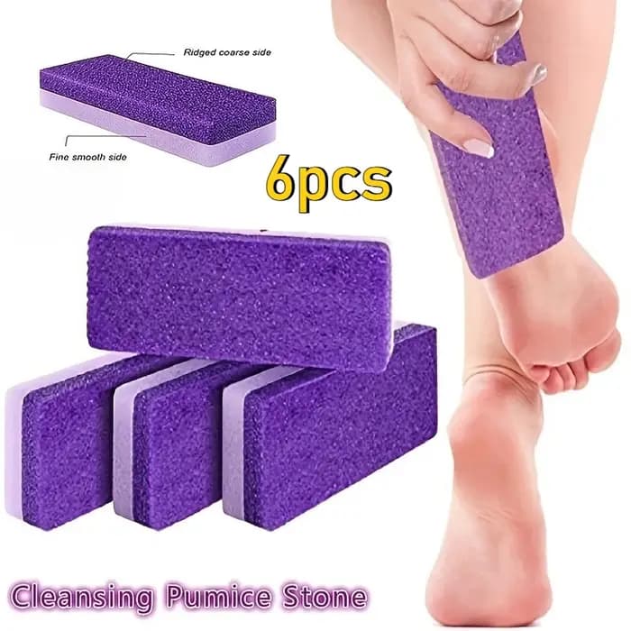 6 éponges ponceuses réutilisables pour les pieds