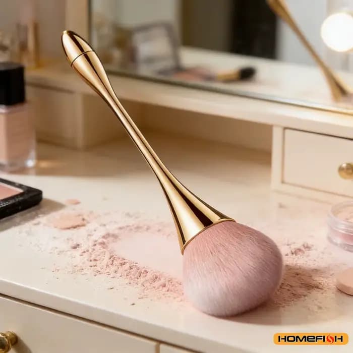 Petit pinceau à poudre moelleux et doux pour le blush