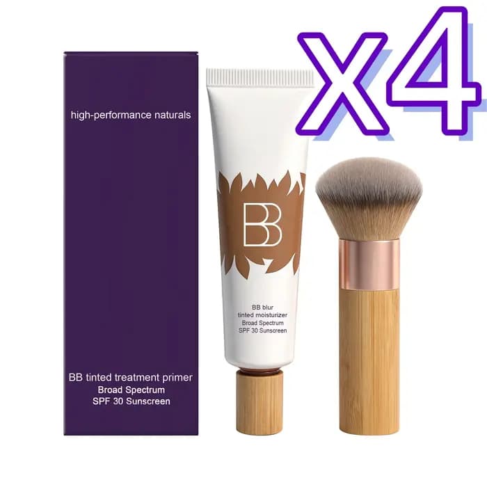 Kit Crème BB Écran Solaire Protection Efficace Contre le Soleil Contrôle du Sébum Couvre les Imperfections du Visage Maquillage Parfait Base de Teint