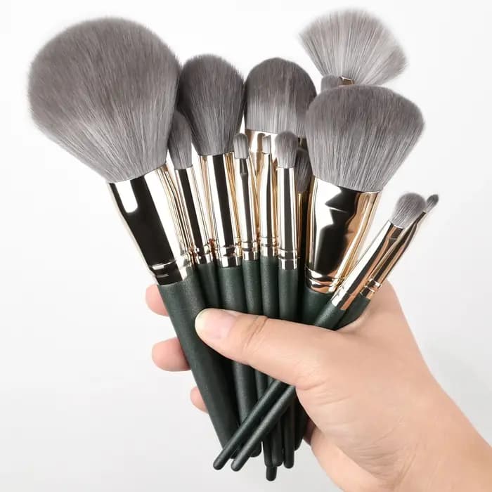 14 pièces ensemble de pinceaux de maquillage doux moelleux fard à paupières brosse correcteur