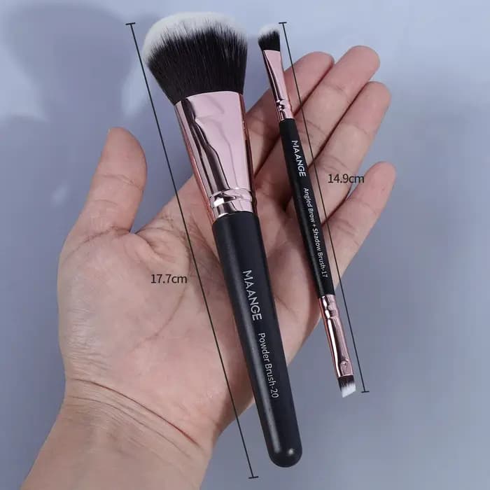 Maange-Pinceaux de maquillage professionnels avec boîte, poudre cosmétique, fard à barrage, fond de