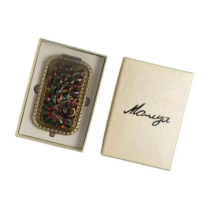 Miroir de maquillage Vintage carré rétro Compact