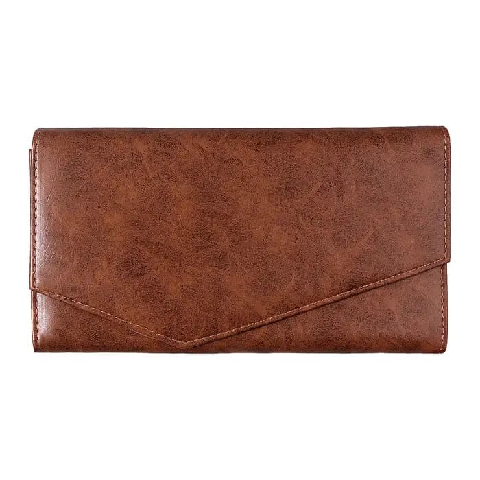 Pochette à pinceaux de maquillage en PU marron avec boucle magnétique, organiseur anti-poussière et pliable, capacité jusqu'à 12 pinceaux pour le voyage, portable et élégant
