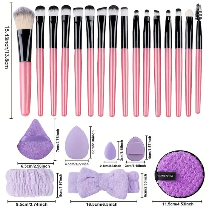 Ensemble de pinceaux de maquillage 20 pièces Kit