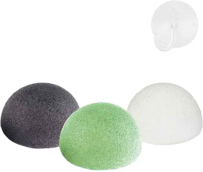 Éponge Konjac de nettoyage pour exfoliant le visage
