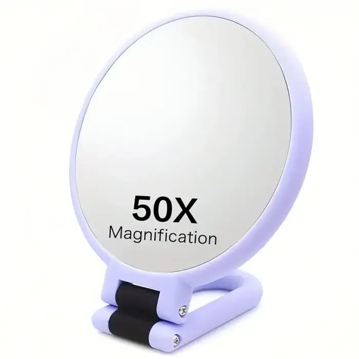 Miroir grossissant 50x avec grossissement double face 1X/50X