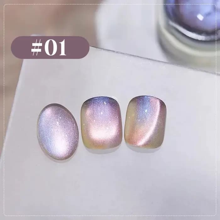 TC 10ML Aurora nuit cristal oeil de chat Gel Internet rouge presse sur les ongles glace Transparent