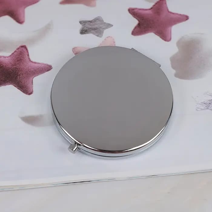 Miroir de Poche Pliable en Alliage Vintage pour Maquillage