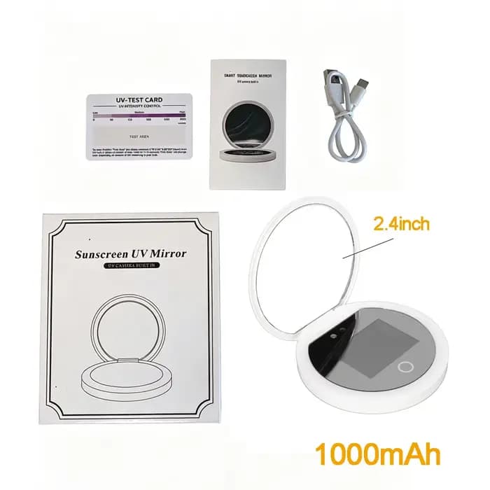 Caméra de test de protection solaire à miroir UV avec lumière