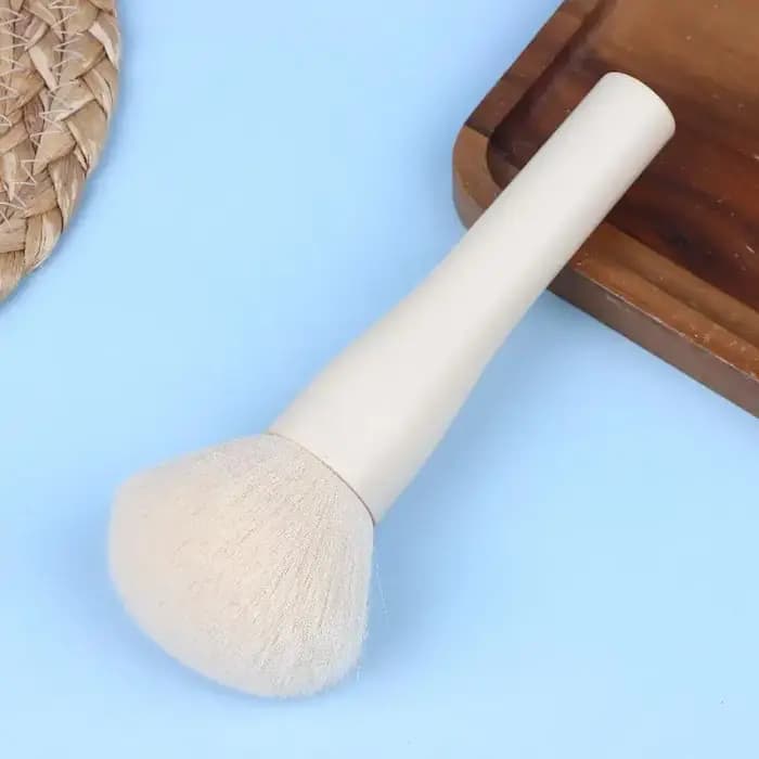 ♥ Grand pinceau de poudre pour le visage moelleux – Pinceaux de maquillage en fibres synthétiques douces pour Blush