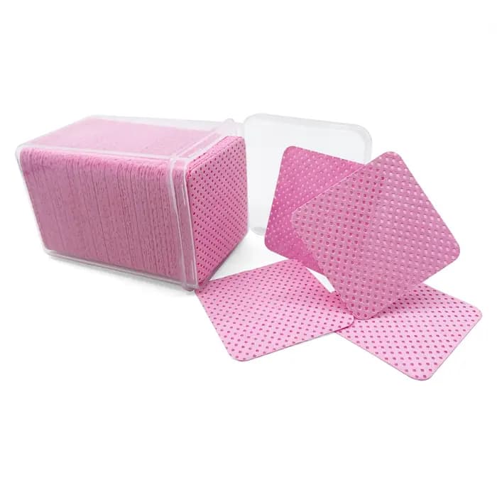 200 pièces/boîte dissolvant jetable tampon de coton lingettes vernis à ongles cils colle nettoyant non pelucheux