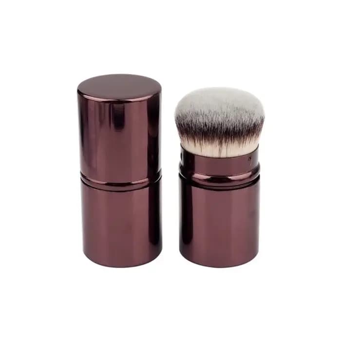 Pinceau de maquillage rétractable Portable en cheveux synthétiques