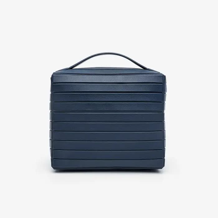 Nouvelle Trousse de Toilette Portable Grande Capacité à Rayures 2026 pour Femme – Organisateur de Maquillage Multifonctionnel