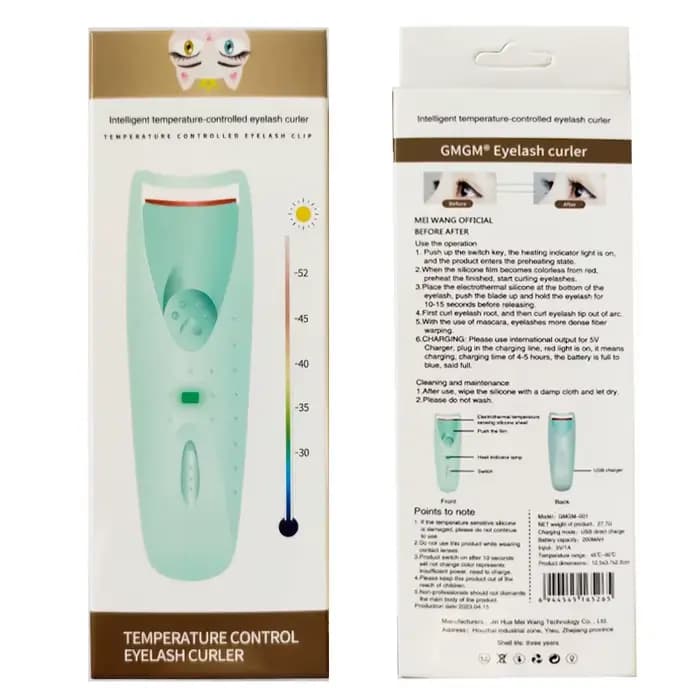 Nouveau recourbe-cils électrique chauffant pour femmes