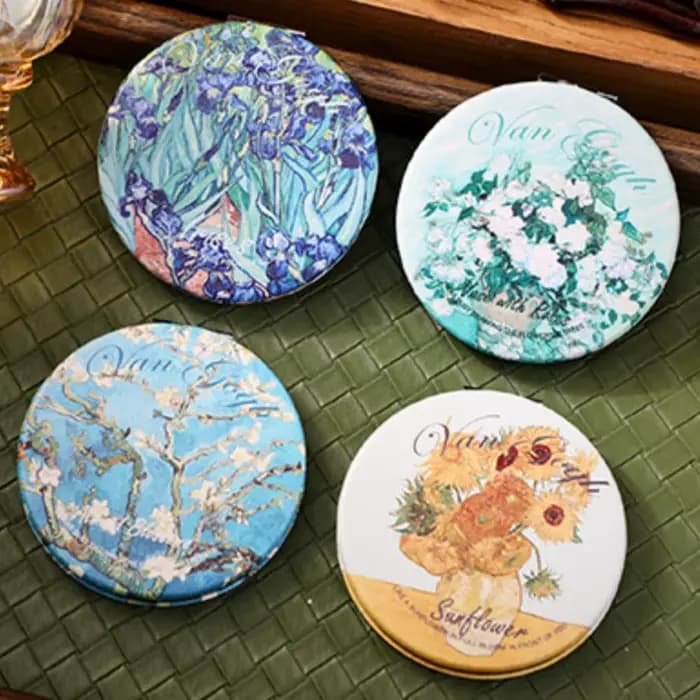 Miroir de maquillage Vintage pour peinture à l'huile