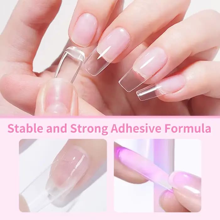 BORN PRETTY 15/10ML 6 en 1 Gel de colle pour ongles pour ongles acryliques tremper Gel de Base couch
