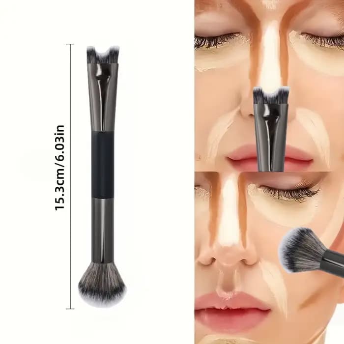 Pinceau de maquillage en forme de U pour Contour du nez