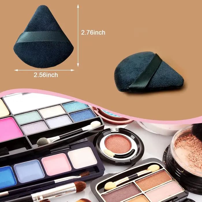 Lot de 21 éponges de maquillage noires