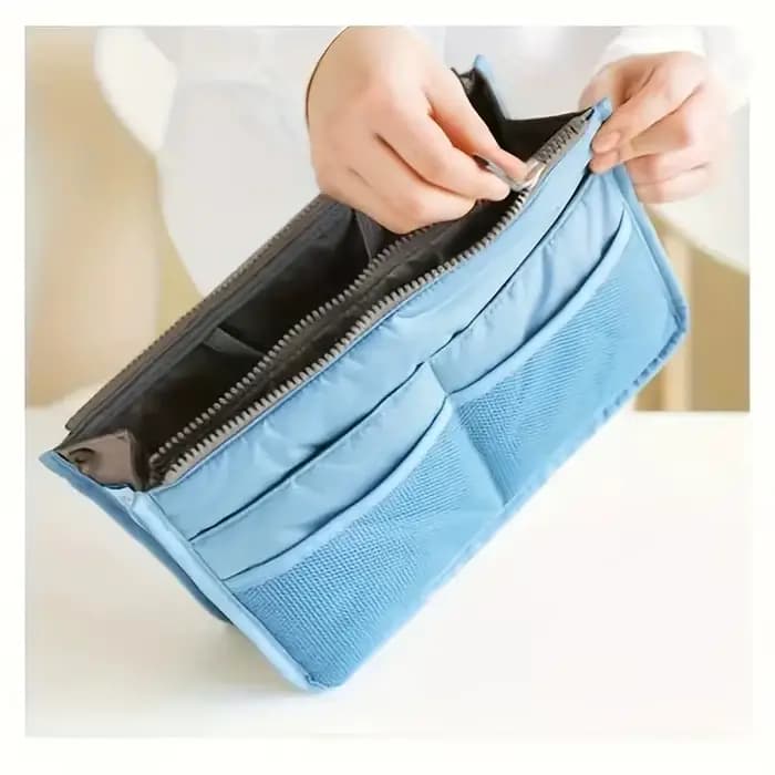 Trousse de toilette de voyage pour hommes et femmes. Tissu Oxford léger et durable avec poches zippées