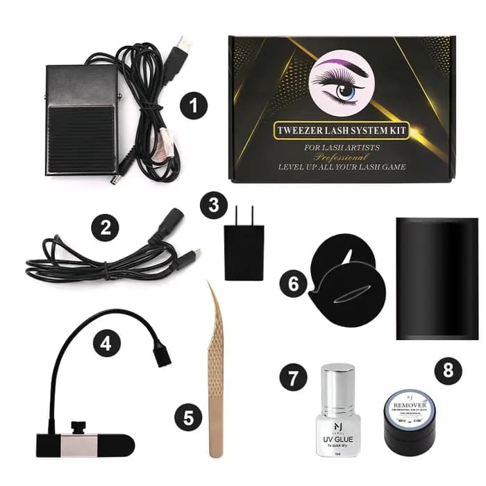 JOMAY 5ml cils adhésif 1s pour colle UV rétention longue durée 75 jours avec lampe UV