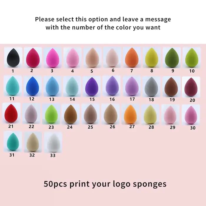 Beauté oeuf cosmétique mélangeur personnaliser maquillage éponge marque privée Latex gratuit