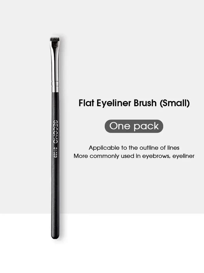KSHBO Eyeliner brosse à sourcils ne mange pas de poudre facile à guérir la main lame tête plate circ