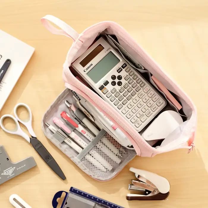 Grande trousse à crayons mignonne pour étudiants