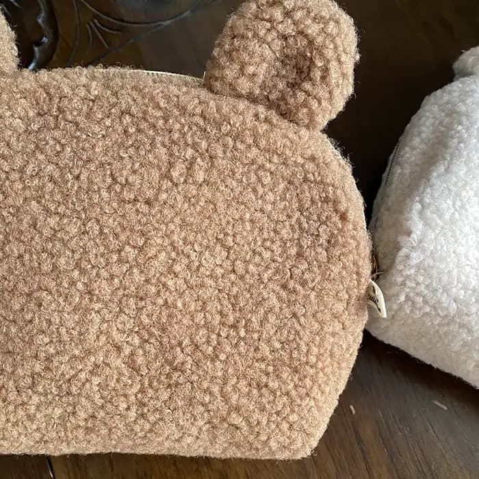 Trousse de maquillage personnalisée Teddy Sherpa