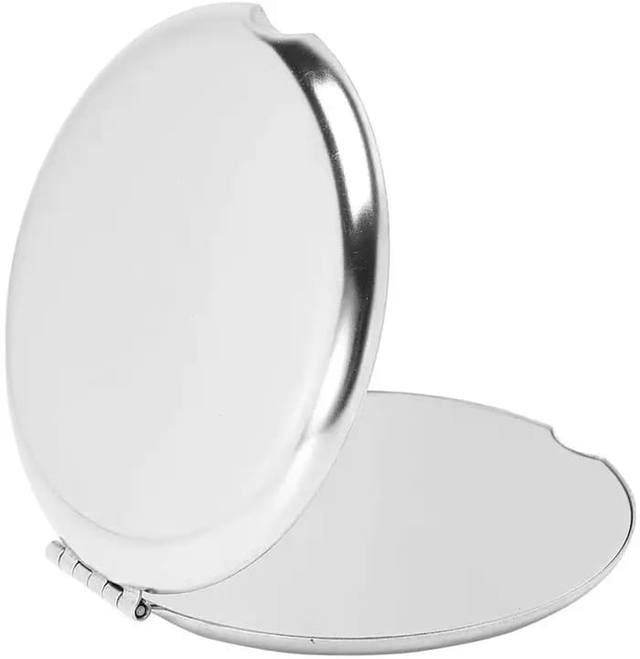 Miroir de Camping pliable Ultra fin et incassable, en acier inoxydable, pour maquillage, pour usage