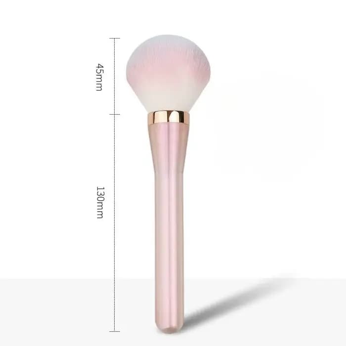 Brosse de maquillage rose irisée