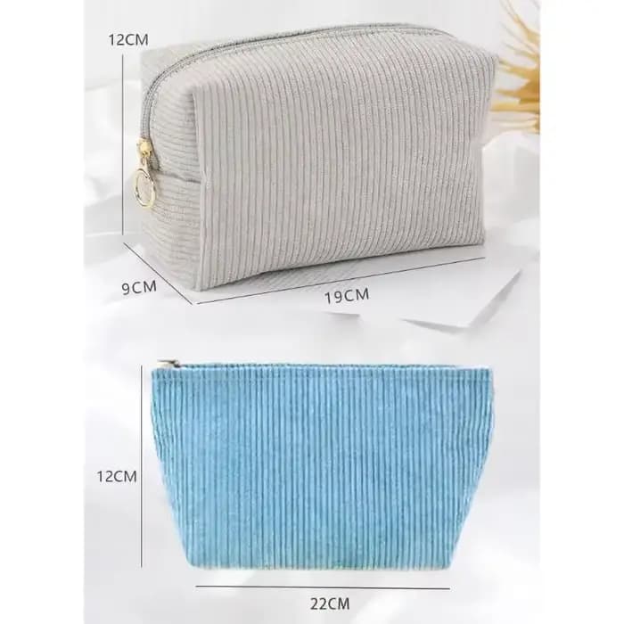 Trousse de Toilette de Voyage, Pochette pour Serviettes Hygiéniques, Mignonne Pochette de Rangement Cosmétique en Velours Côtelé, Petite Trousse de Maquillage pour Femme, Étui pour Câbles