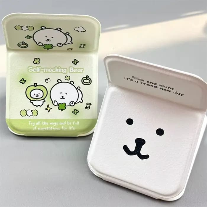Miroir compact pliable Kawaii Nagano Joke Bear