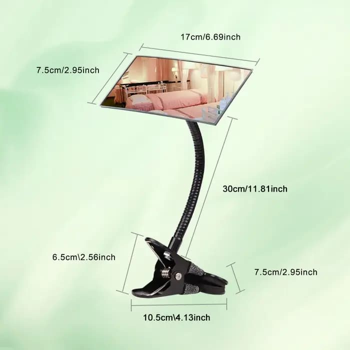 Miroir flexible à clipser pour salon de coiffure