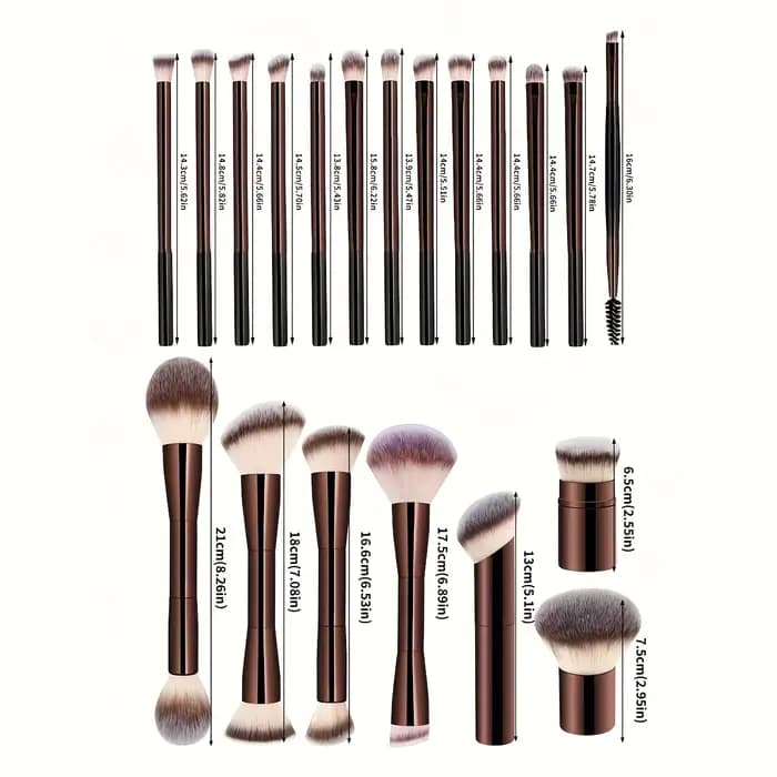 Ensemble de pinceaux de maquillage professionnels doux