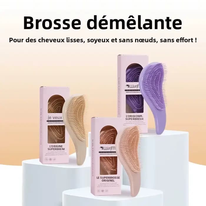 Peigne à cheveux magique démêlant en boîte