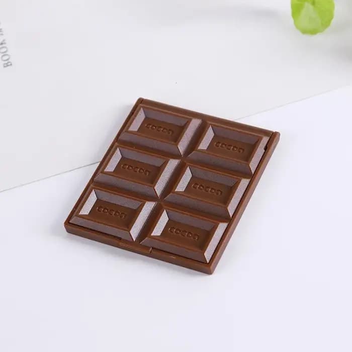 Miroir décoratif en chocolat, miroir de maquillage Kawaii en forme de chocolat, miroir de beauté de voyage, miroir portable pour étudiants