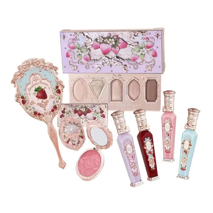 Flower Knows fraise Rococo série ensemble de maquillage paillettes mat fard à paupières Palette