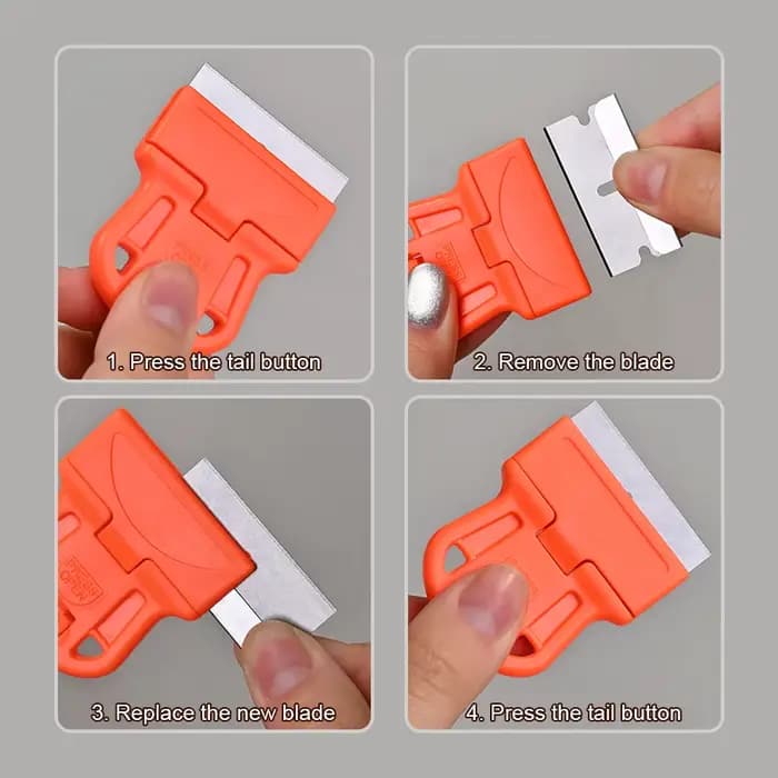 Grattoir pour Nail Art, tampon de manucure français avec grattoir, pelle de nettoyage amovible, auto