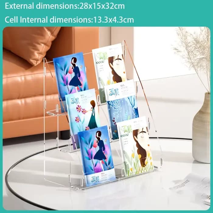 Présentoir de Masques en Acrylique Transparent Multicouche T1, Rangement de Cosmétiques pour la Maison, Présentoir de Maquillage Décoratif