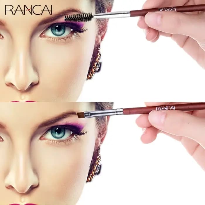 Pinceau à sourcils biseauté