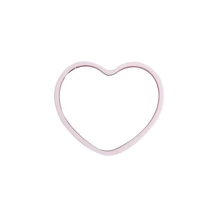 Miroir de maquillage en forme d'amour