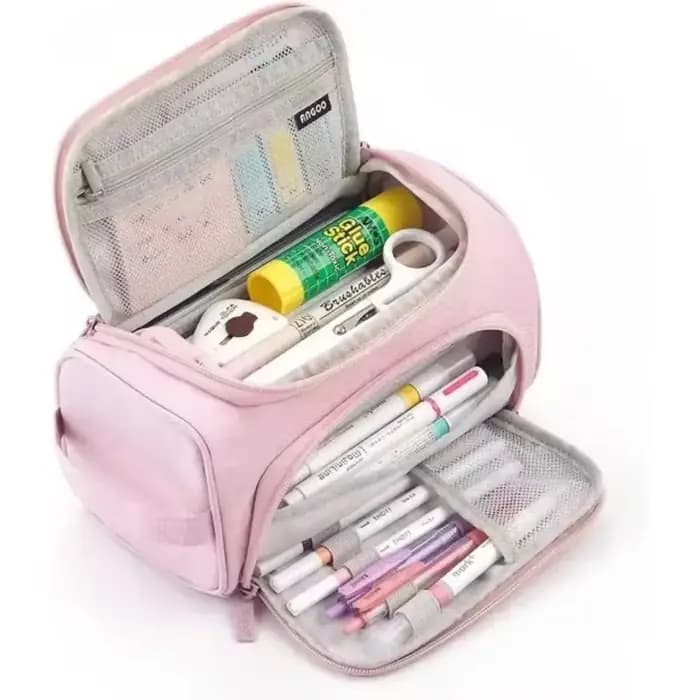 Super grande trousse à crayons portable multifonctionnelle, boîte à crayons de grande capacité, orga