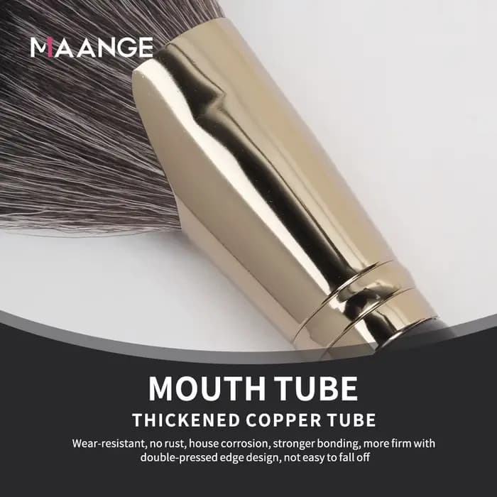 MAANGE Dense Blush Bronzer Brosse Pinceau de maquillage coudé