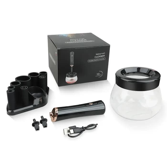 Nettoyeur de pinceaux de maquillage électrique professionnel, lavage rapide, séchage, pinceaux de maquillage, outils et accessoires 