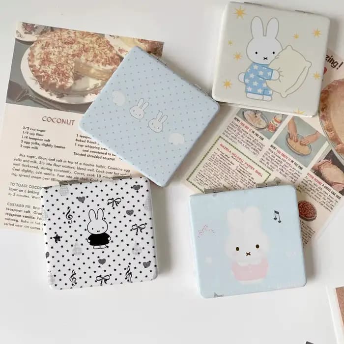 Miroir de maquillage Kawaii Miffy