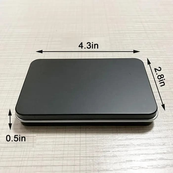 1Pc noir mat vide magnétique cosmétiques Palette fard à paupières