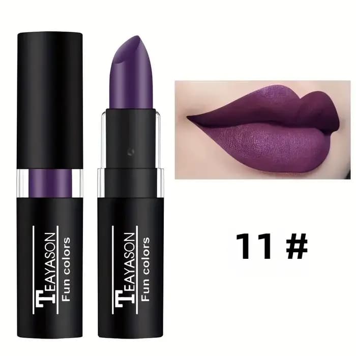 Rouge à lèvres mat violet imperméable-peinture de maquillage de scène créative d'halloween longue durée