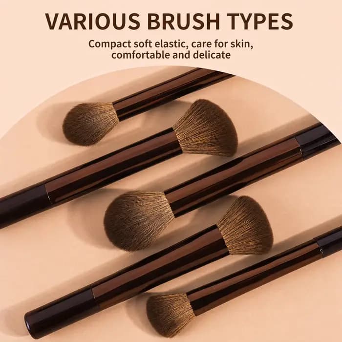 Ensemble de pinceaux de maquillage - 18 pièces multifonctionnelles de haute qualité - Incluant 15
